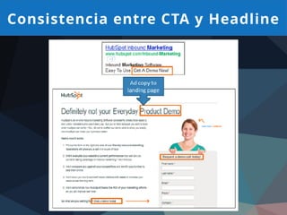 Consistencia entre CTA y Headline
 
