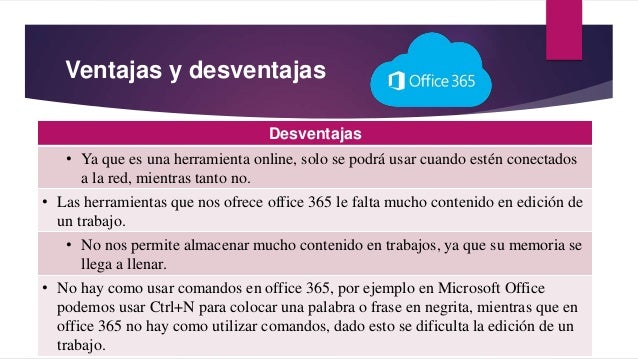 Experiencia con Office 365