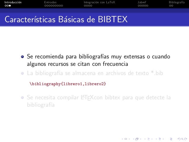 BibTexBibliografía para Latex