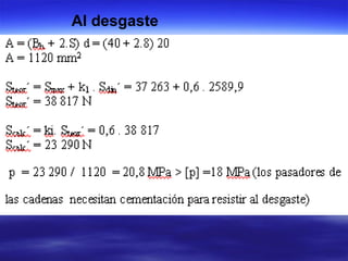  Al desgaste
 