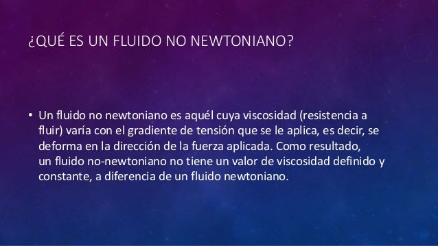 Fluido no newtoniano
