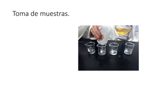 Toma de muestras.