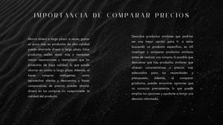 IMPORTANCIA DE COMPARAR PRECIOS A LA HORA DE COMPRAR.pdf
