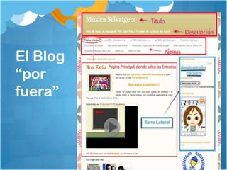 El Blog
“por
fuera”
 