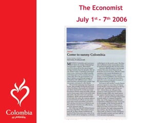 The Economist
July 1st
- 7th
2006
 