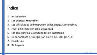 Integración a la red de las energías renovables | PDF