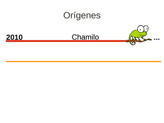 Orígenes

2010    Chamilo   ...
 
