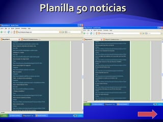 Planilla 50 noticias 