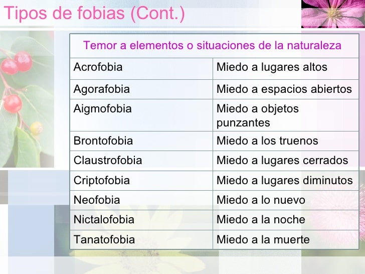 Presentación de Fobia