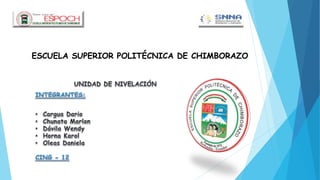 ESCUELA SUPERIOR POLITÉCNICA DE CHIMBORAZO
 