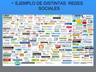 EJEMPLO DE DISTINTAS  REDES SOCIALES 