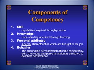 BASIC COMPETENCES AND FOREIGN LANGUAGE TEACHING 