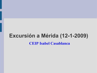 Excursión a Mérida (12-1-2009) ,[object Object]