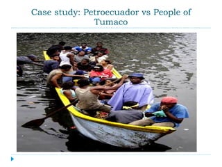 Case study: Petroecuador vs People of Tumaco 
