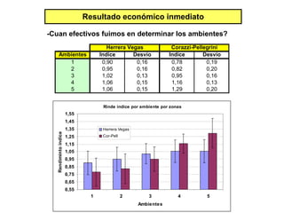 Resultado económico inmediato -Cuan efectivos fuimos en determinar los ambientes? 