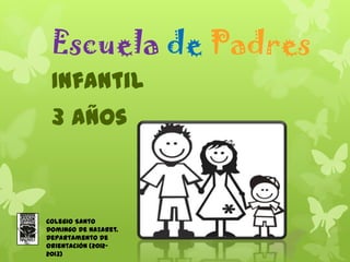 Escuela de Padres
 Infantil
 3 años



Colegio Santo
Domingo de Nazaret.
Departamento de
orientación (2012-
2013)
 