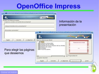 OpenOffice Impress Barra de dibujo II: Puntos / Puntos de adhesión Galería de Fontwork Insertar imagen a partir de archivo / Gallery  Rotar / Alineación / Posición  Interacción Efectos 3D Volver al Indice Volver al Inicio 