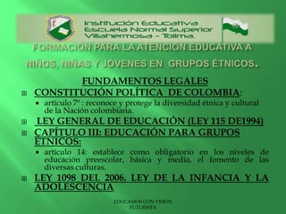 AREA FISICASÍNDROME DE ARTROGRIPOSIS MULTIPLEEDUCAMOS CON VISIÓN FUTURISTA