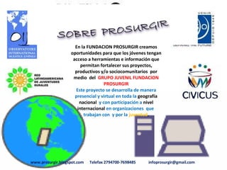 PresentaciÓN Proyecto AraÑAndo (2003)