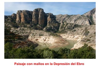 Paisaje con mallos en la Depresión del Ebro 