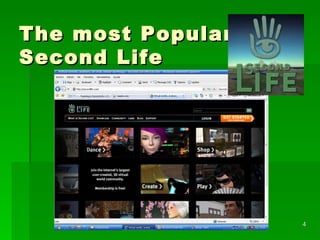 The most Popular: Second Life 