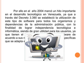 Presentación software