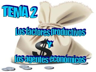 Los factores productivos TEMA 2 los agentes económicos Y 