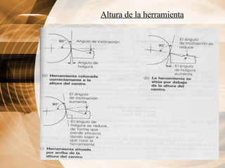 Altura de la herramienta 