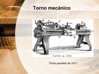Torno paralelo de 1911 Torno mecánico   