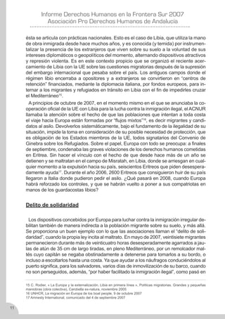 Derechos Humanos en la frontera sur 2007