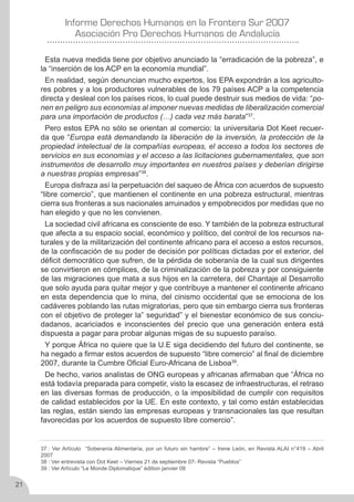 Derechos Humanos en la frontera sur 2007