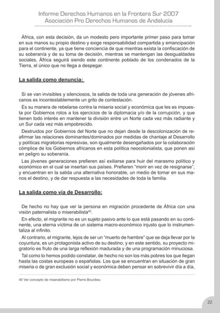 Derechos Humanos en la frontera sur 2007