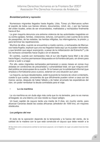 Derechos Humanos en la frontera sur 2007