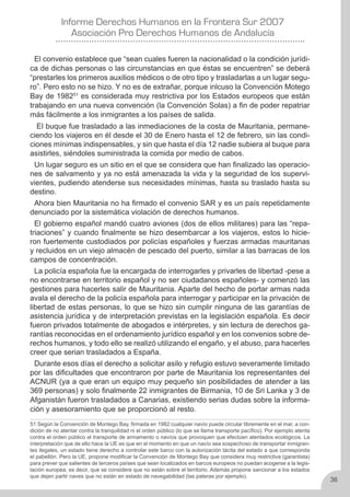 Derechos Humanos en la frontera sur 2007