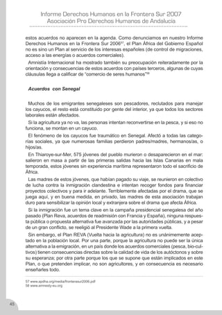 Derechos Humanos en la frontera sur 2007