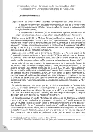 Derechos Humanos en la frontera sur 2007