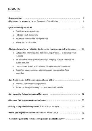 Derechos Humanos en la frontera sur 2007