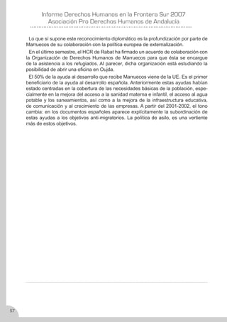 Derechos Humanos en la frontera sur 2007