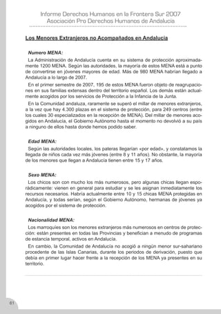 Derechos Humanos en la frontera sur 2007