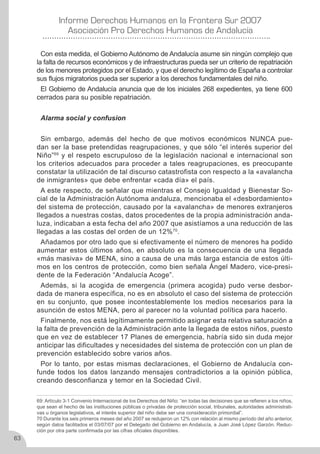 Derechos Humanos en la frontera sur 2007