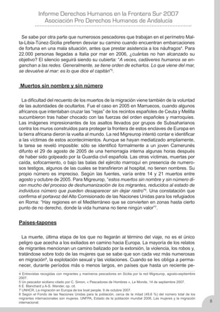 Derechos Humanos en la frontera sur 2007