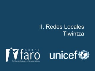 II. Redes Locales Tiwintza 