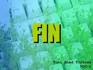 FIN
  Toni Abad Tortosa
              PDC-2
 