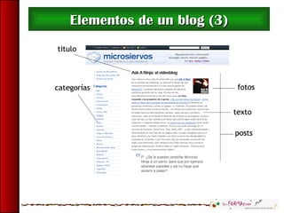 Elementos de un blog (3)Elementos de un blog (3)
 