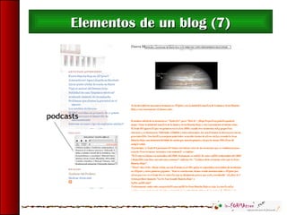 Elementos de un blog (7)Elementos de un blog (7)
 
