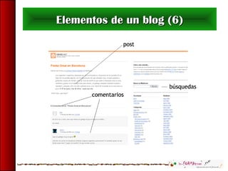 Elementos de un blog (6)Elementos de un blog (6)
 