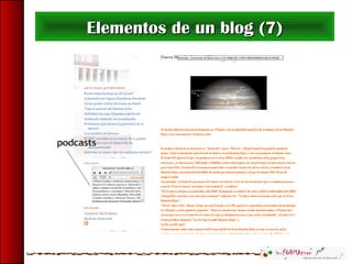 Elementos de un blog (7)Elementos de un blog (7)
 