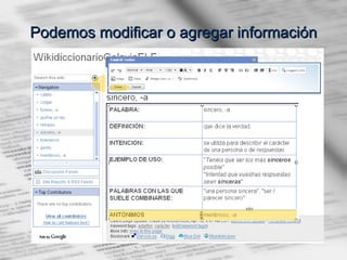 Podemos modificar o agregar información 