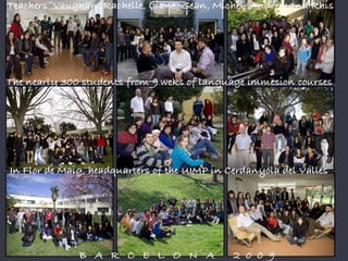 fotos de los casi 300 alumnos Inmersión Barcelona