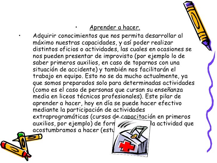 Cuatro pilares fundamentales de la educación